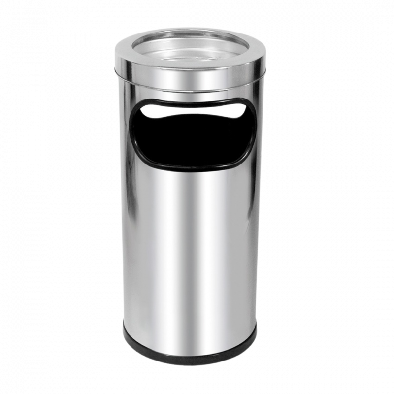 Cinzeiro Lixeira em Aço Inox 22 L 